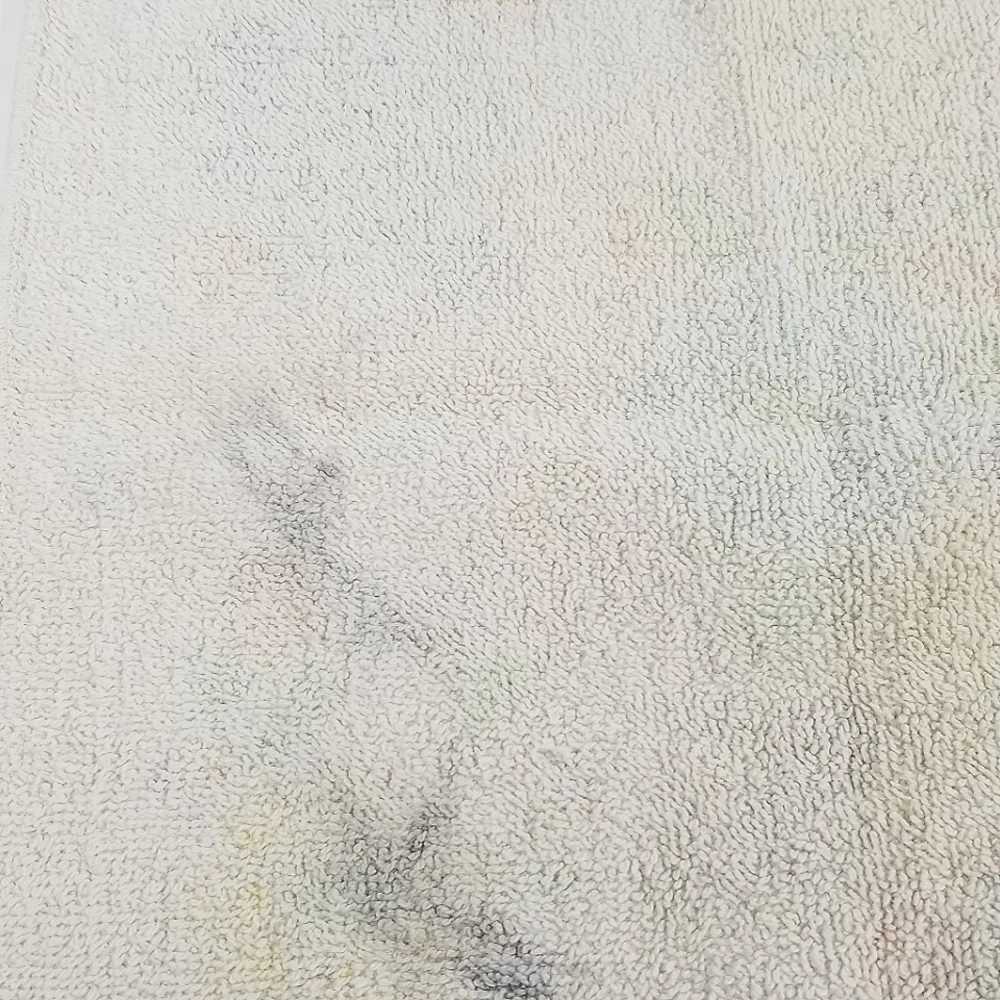 Vintage 1971 Cannon Monticello Daisy Delight cream floral cotton towels